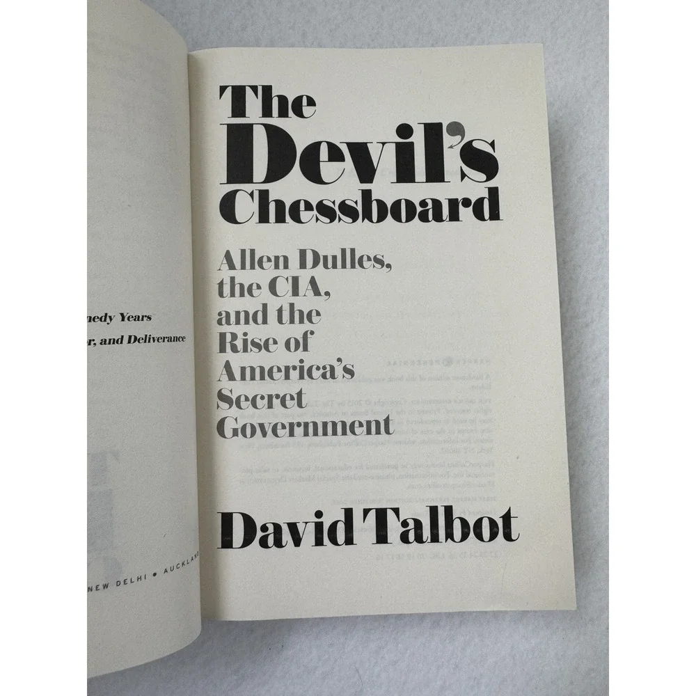 The Devil's Chessboard David Talbot Allen Dulles CIA Secret Government Paperback